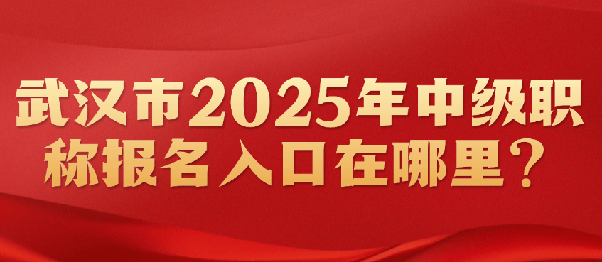 武汉市2025年中级职称报名入口在哪里？官方渠道与报名流程详解